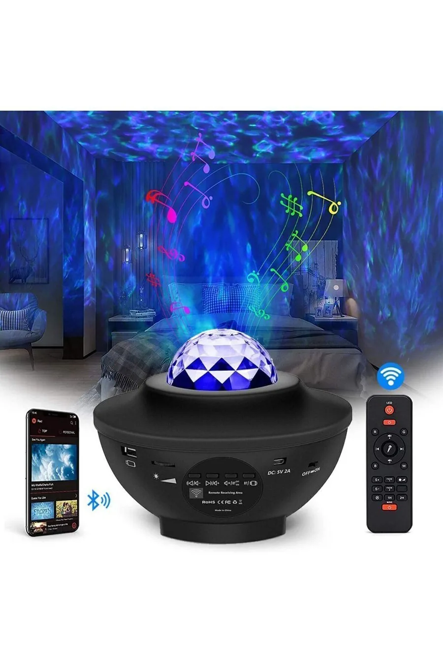 Yıldızlı Galaxy Projektör + Disko Topu Hoparlör: görsel 4