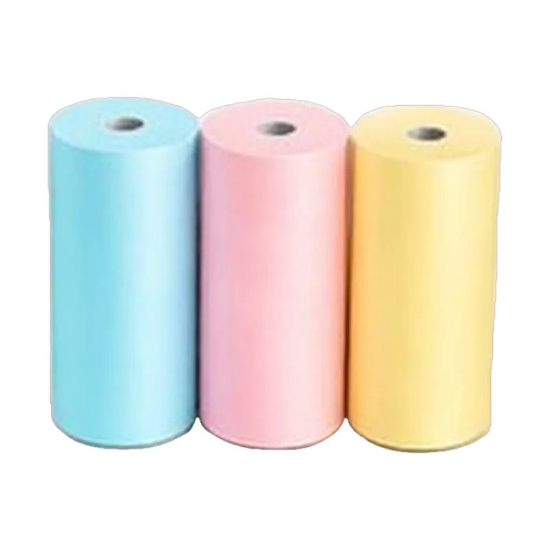 Renkli Termal Rulo 3'lü: Mavi, Pembe, Sarı (57 mm)